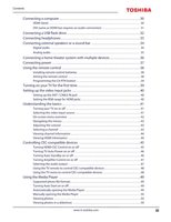 Toshiba 43L310U TV Operating Manual